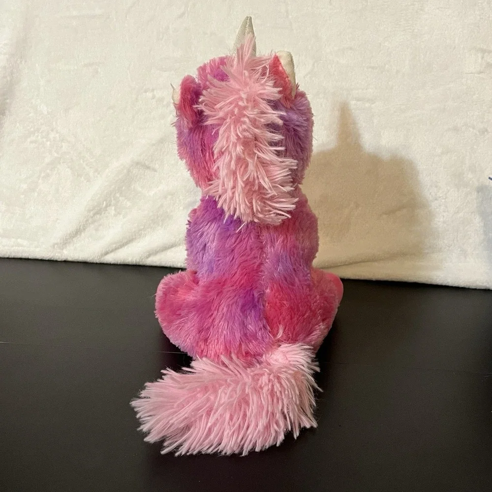 Walmart Plush Unicorn Pink Purple Glitter Eyes Lovey Rare Wal-Mart 10
